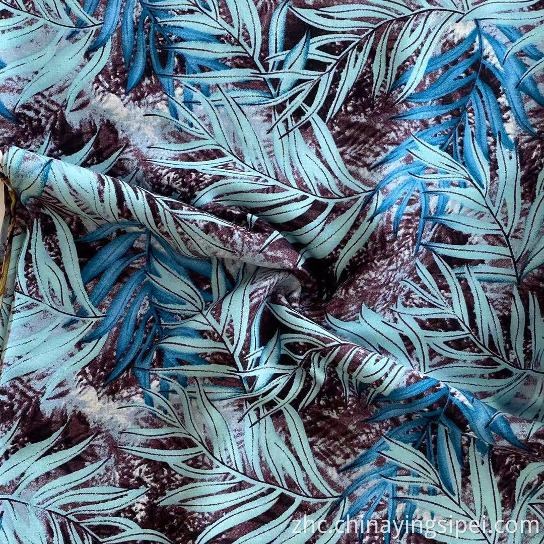 ISP纺织品45s软挑战丝rayon面料普通织物人造丝图印刷tecido粘液材料粘胶100％人造丝面料